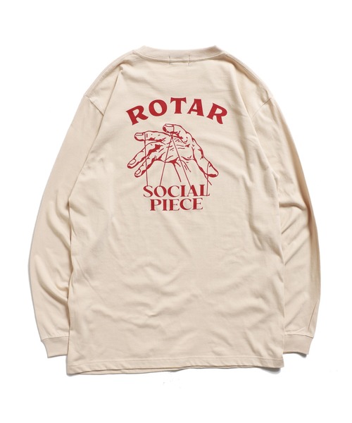 ROTAR(ローター)の「SOCIAL PIECE LS Tee(Tシャツ/カットソー・メンズ・ライム/ホワイト/サンドベージュ/スミクロ・X-LARGE/LARGE/MEDIUM/SMALL)」の22枚目の写真