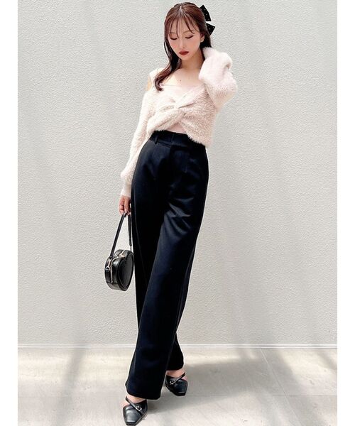 RESEXXY（リゼクシー）の「ストレートパンツ（その他パンツ・レディース・チャコールグレー/イエロー/ブラック・FREE）」の11枚目の写真