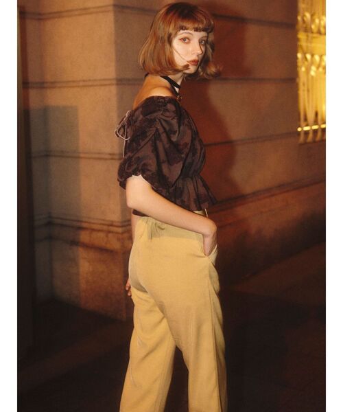 RESEXXY（リゼクシー）の「ストレートパンツ（その他パンツ・レディース・チャコールグレー/イエロー/ブラック・FREE）」の21枚目の写真