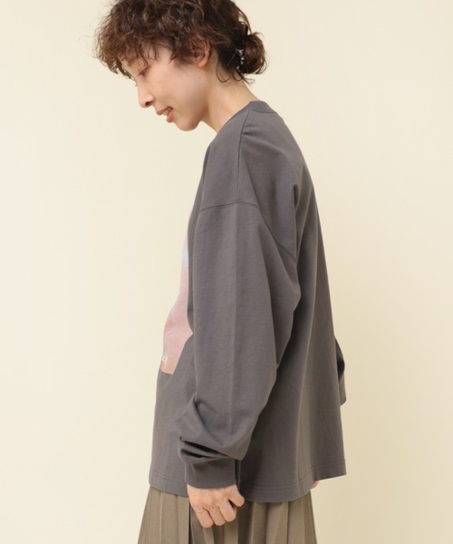 RNA-N(アールエヌエーエヌ)の「M2302 CAT PROFILEロングスリーブT(Tシャツ/カットソー・レディース・グレイッシュベージュ/オフホワイト/チャコールグレー・MEDIUM)」の20枚目の写真