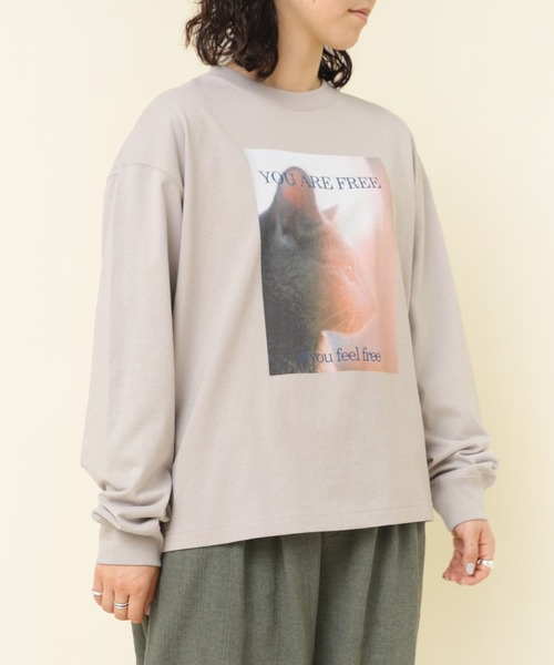 セール】M2302 CAT PROFILEロングスリーブT（Tシャツ/カットソー
