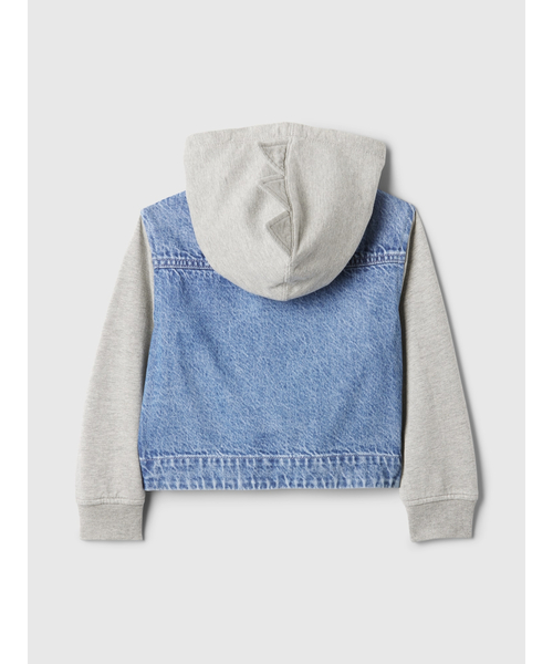 GAP（ギャップ）の「babyGap ダイナソー バーシティ デニム パーカー
