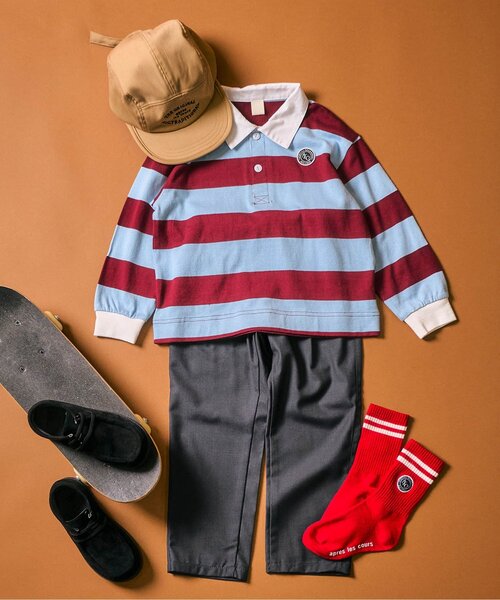 apres les cours（アプレレクール）の「スウェードショートブーツ（ブーツ・キッズ・ベージュ/ブラック・14/15 /16/17/18）」の5枚目の写真