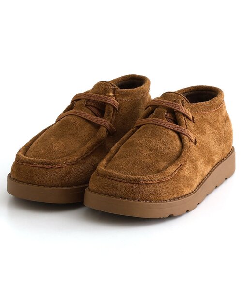 apres les cours（アプレレクール）の「スウェードショートブーツ（ブーツ・キッズ・ベージュ/ブラック・14/15 /16/17/18）」の7枚目の写真