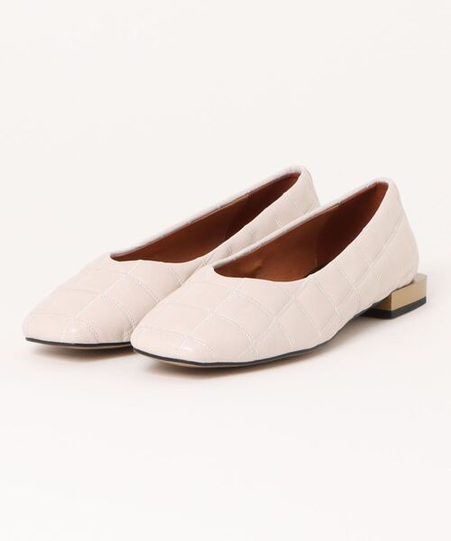 【セール】【ANGEL ALARCON】スクエアトウキルティングパンプス(D1506R)(パンプス)|ANGEL ALARCON(アンヘルアラルコン)