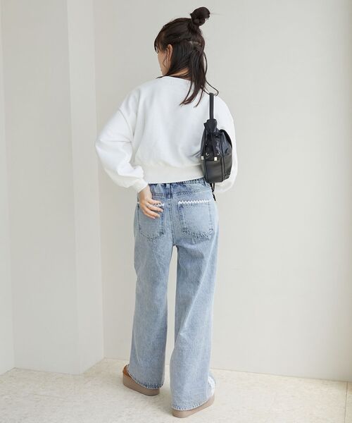 MAJESTIC LEGON（マジェスティックレゴン）の「Fluffy catスウェット（スウェット・レディース・ホワイト系その他/ライトグレー/オフホワイト・MEDIUM）」の7枚目の写真