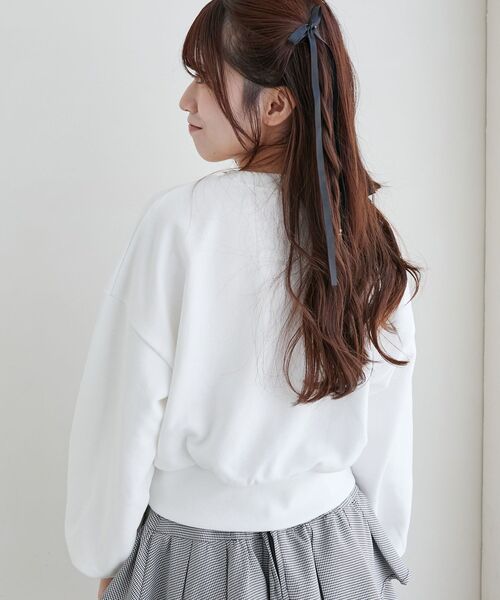 MAJESTIC LEGON（マジェスティックレゴン）の「Fluffy catスウェット（スウェット・レディース・ホワイト系その他/ライトグレー/オフホワイト・MEDIUM）」の18枚目の写真