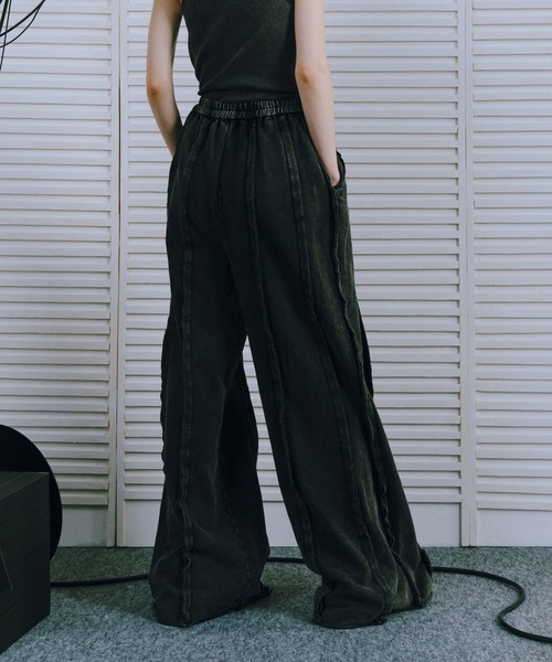 HARE（ハレ）の「【EDGY MODE SETUP対応】ピグメントスウェットワイドパンツ(HARE)（スウェットパンツ・レディース・ブラック系その他/チャコールグレー・FREE）」の19枚目の写真