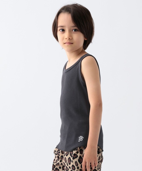 BAYFLOW（ベイフロー）の「ワッフルタンクトップ（KIDS）（タンクトップ・キッズ・グリーン/グレー/オフホワイト/チャコール・110cm/130cm/150cm/120cm/140cm）」の18枚目の写真