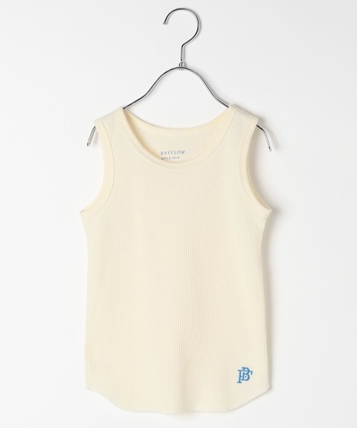 BAYFLOW（ベイフロー）の「ワッフルタンクトップ（KIDS）（タンクトップ・キッズ・グリーン/グレー/オフホワイト/チャコール・110cm/130cm/150cm/120cm/140cm）」の14枚目の写真