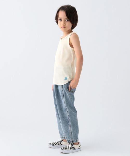 BAYFLOW（ベイフロー）の「ワッフルタンクトップ（KIDS）（タンクトップ・キッズ・グリーン/グレー/オフホワイト/チャコール・110cm/130cm/150cm/120cm/140cm）」の11枚目の写真