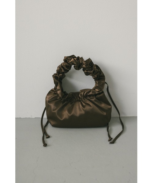 【美品】 STYLEMIXER スタイルミキサー　サテンギャザーハンドルバッグ セール 30%OFF】サテンギャザーハンドルバッグ(506799296