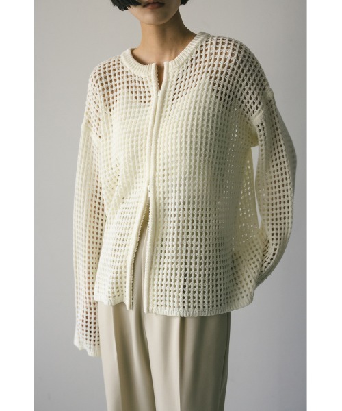 2WAYブロックメッシュカーディガン（カーディガン/ボレロ）｜STYLEMIXER（スタイルミキサー） pattayablatt.com