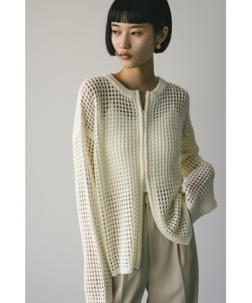 2WAYブロックメッシュカーディガン（カーディガン/ボレロ）｜STYLEMIXER（スタイルミキサー） pattayablatt.com