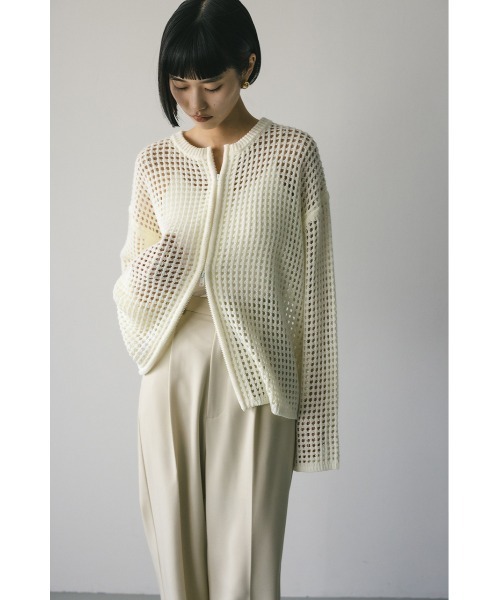 2WAYブロックメッシュカーディガン（カーディガン/ボレロ）｜STYLEMIXER（スタイルミキサー） pattayablatt.com