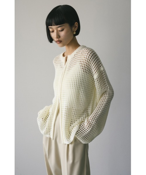 2WAYブロックメッシュカーディガン（カーディガン/ボレロ）｜STYLEMIXER（スタイルミキサー） pattayablatt.com