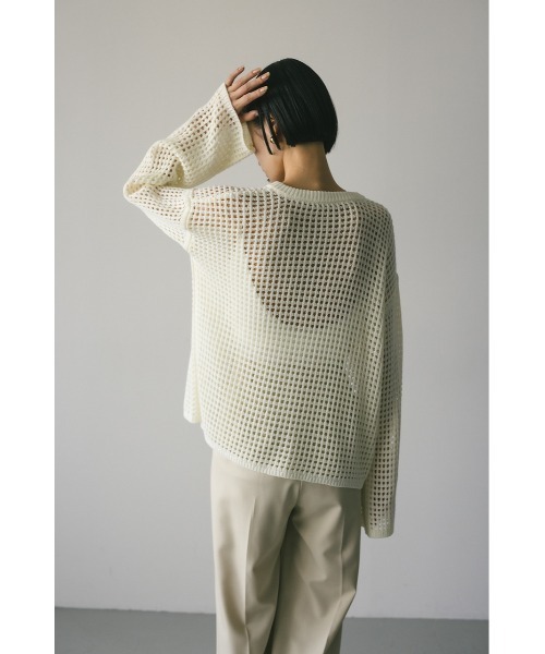 2WAYブロックメッシュカーディガン（カーディガン/ボレロ）｜STYLEMIXER（スタイルミキサー） pattayablatt.com