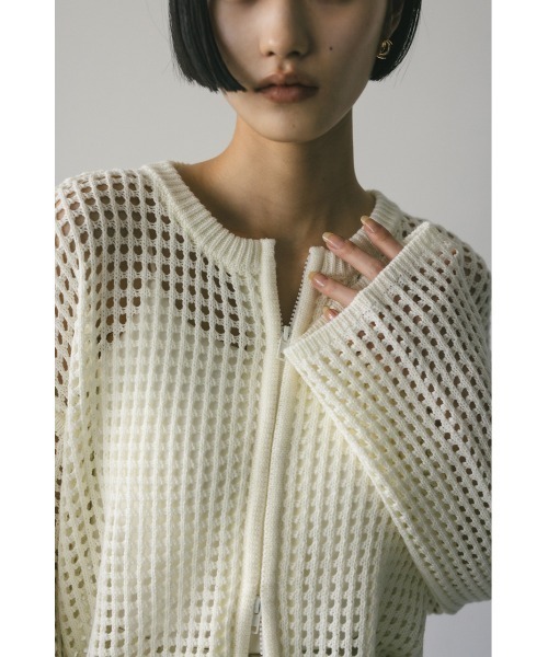 2WAYブロックメッシュカーディガン（カーディガン/ボレロ）｜STYLEMIXER（スタイルミキサー） pattayablatt.com