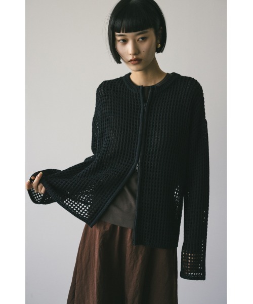 2WAYブロックメッシュカーディガン（カーディガン/ボレロ）｜STYLEMIXER（スタイルミキサー） pattayablatt.com