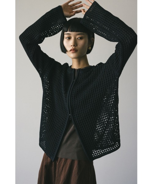 2WAYブロックメッシュカーディガン（カーディガン/ボレロ）｜STYLEMIXER（スタイルミキサー） pattayablatt.com