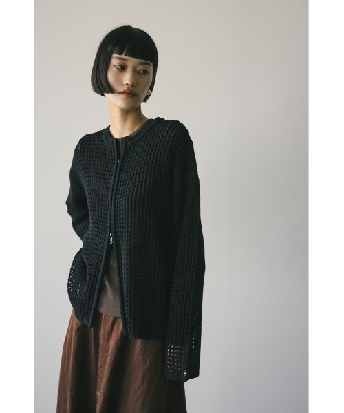 2WAYブロックメッシュカーディガン（カーディガン/ボレロ）｜STYLEMIXER（スタイルミキサー） pattayablatt.com