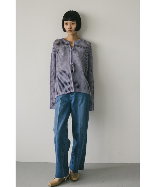 2WAYブロックメッシュカーディガン（カーディガン/ボレロ）｜STYLEMIXER（スタイルミキサー） pattayablatt.com