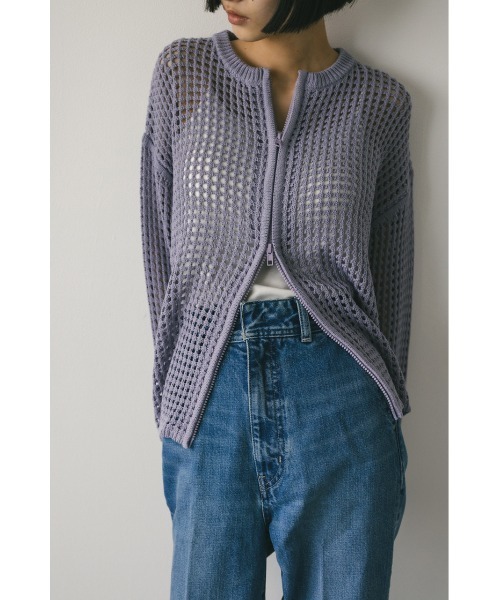 2WAYブロックメッシュカーディガン（カーディガン/ボレロ）｜STYLEMIXER（スタイルミキサー） pattayablatt.com