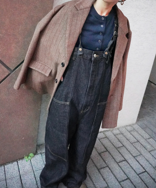 商売繁盛酒屋エプロン 手ぬぐいリメイク 握れ サルエルサロペット