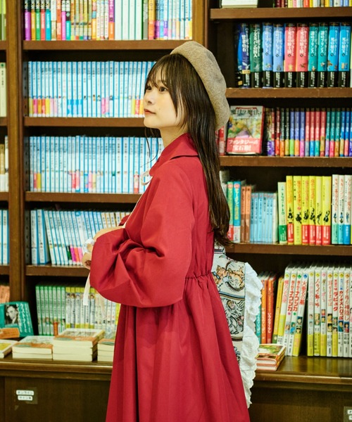 kutir（クティール）の「【クティールとレトロ】2WAYレース付け襟付きリボンワンピース（ワンピース・レディース・レッド/ネイビー/ベージュ・LARGE/MEDIUM/SMALL）」の14枚目の写真