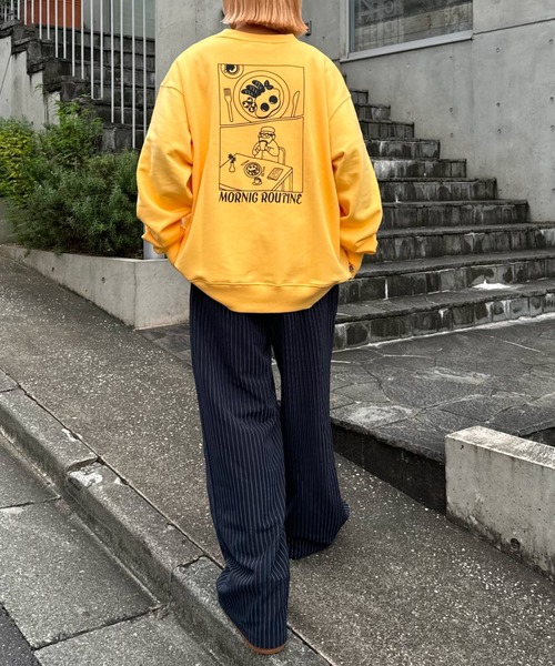 【おじさんシリーズ】バックプリント裏毛ビックシルエットスウェット（スウェット）｜CIAOPANIC TYPY（チャオパニックティピー）｜スウェット