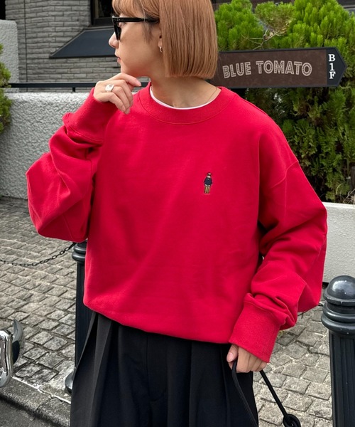 【おじさんシリーズ】バックプリント裏毛ビックシルエットスウェット（スウェット）｜CIAOPANIC TYPY（チャオパニックティピー）｜スウェット
