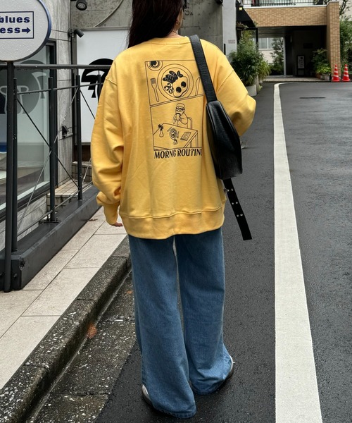 【おじさんシリーズ】バックプリント裏毛ビックシルエットスウェット（スウェット）｜CIAOPANIC TYPY（チャオパニックティピー）｜スウェット