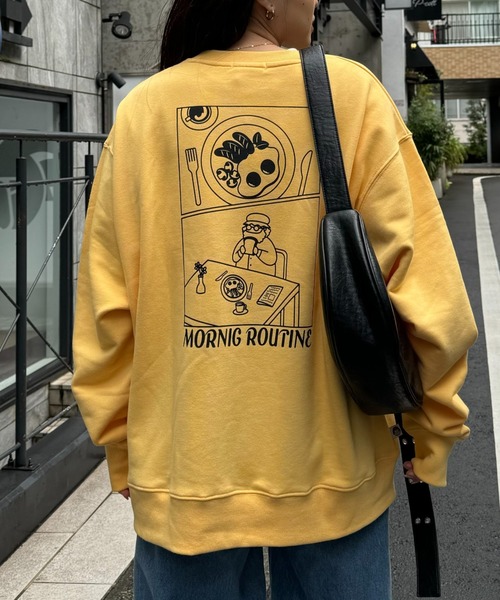 【おじさんシリーズ】バックプリント裏毛ビックシルエットスウェット（スウェット）｜CIAOPANIC TYPY（チャオパニックティピー）｜スウェット