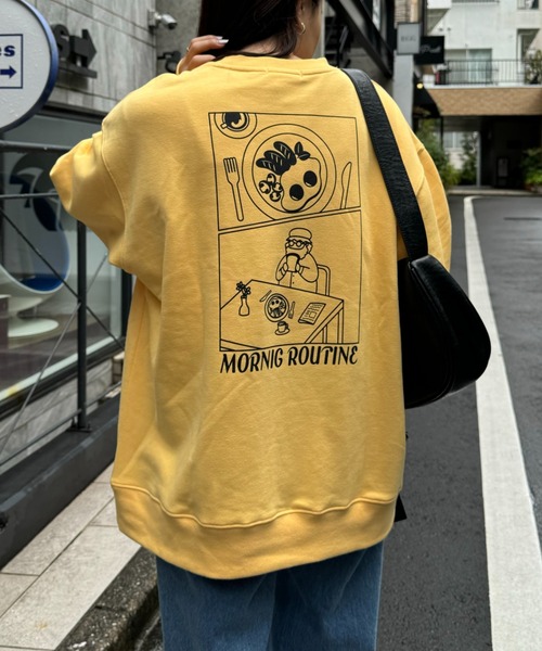 【おじさんシリーズ】バックプリント裏毛ビックシルエットスウェット（スウェット）｜CIAOPANIC TYPY（チャオパニックティピー）｜スウェット