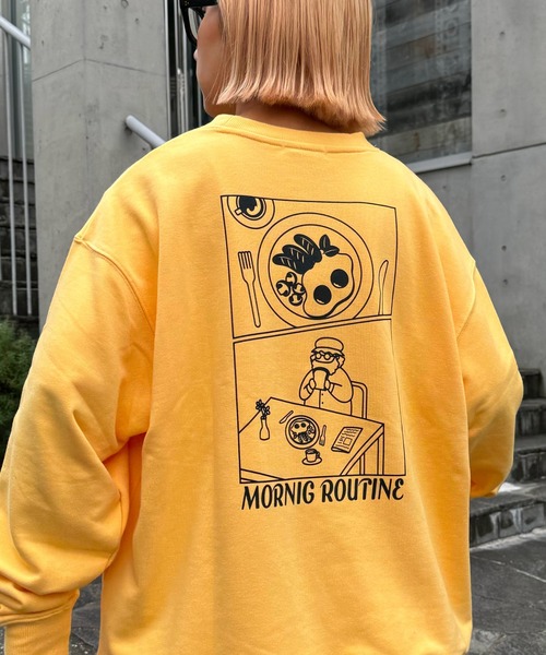 【おじさんシリーズ】バックプリント裏毛ビックシルエットスウェット（スウェット）｜CIAOPANIC TYPY（チャオパニックティピー）｜スウェット