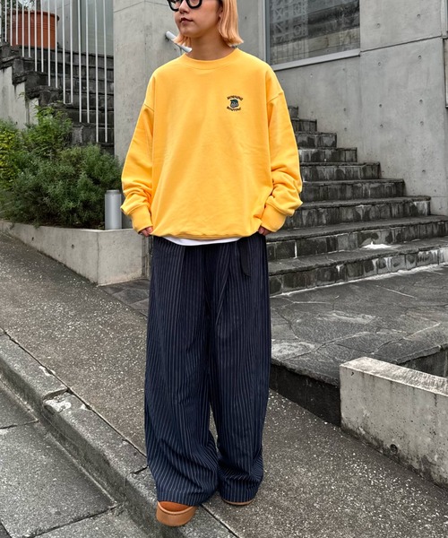 【おじさんシリーズ】バックプリント裏毛ビックシルエットスウェット（スウェット）｜CIAOPANIC TYPY（チャオパニックティピー）｜スウェット