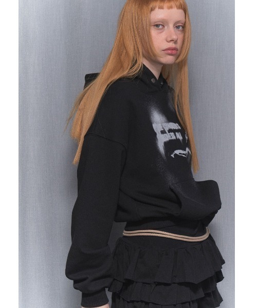 パーカー A'GEM/9 × .kom 「 FANCY CLUB/ファンシークラブ」 SPRAY LIE DOWN HOODIE/スプレー ライダウン A'GEM/9 × .kom 『 FANCY CLUB/ファンシークラブ』 SPRAY LIE