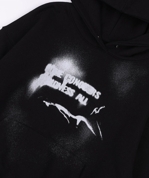 パーカー A'GEM/9 × .kom 「 FANCY CLUB/ファンシークラブ」 SPRAY LIE DOWN HOODIE/スプレー ライダウン A'GEM/9 × .kom 『 FANCY CLUB/ファンシークラブ』 SPRAY LIE