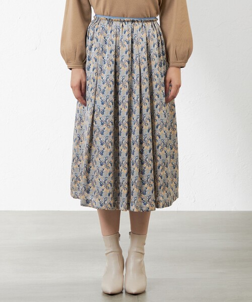 amaca（アマカ）の「【LIBERTY】 MISS MAUD ギャザースカート（スカート・レディース・ベージュ系その他/パープル系その他4・38/40）」の7枚目の写真