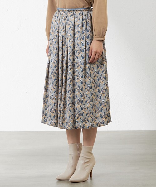 amaca（アマカ）の「【LIBERTY】 MISS MAUD ギャザースカート（スカート・レディース・ベージュ系その他/パープル系その他4・38/40）」の6枚目の写真