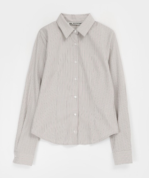 BLACKUP（ブラックアップ）の「[MADE] ハイテストライプシャツ（シャツ/ブラウス・レディース・ベージュ/ブルー・SMALL/MEDIUM）」の16枚目の写真