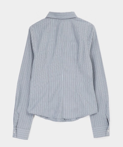 BLACKUP（ブラックアップ）の「[MADE] ハイテストライプシャツ（シャツ/ブラウス・レディース・ベージュ/ブルー・SMALL/MEDIUM）」の18枚目の写真