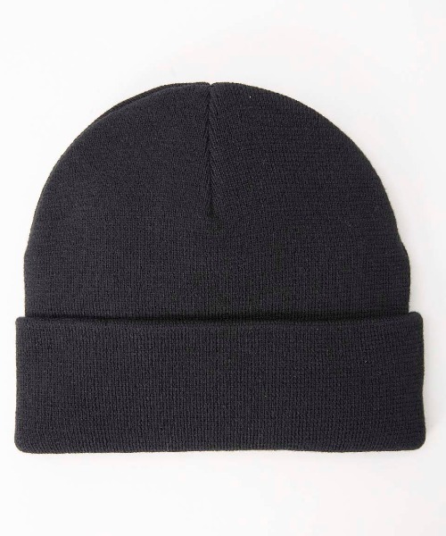 RVCA（ルーカ）の「RVCA メンズ VA ESSENTIAL BEANIE ビーニー 【2024年秋冬モデル】/ルーカロゴ刺繍ニットキャップ（ニットキャップ/ビーニー・メンズ・ブラック・FREE）」の3枚目の写真