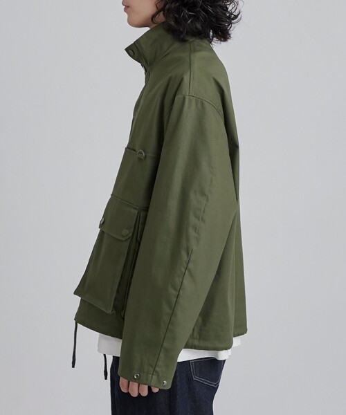 coen(コーエン)の「ミリタリーショートブルゾン(ブルゾン・メンズ・ブラック/オリーブ・M/L/XL)」の18枚目の写真