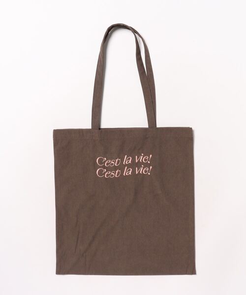 and it_(アンドイット)の「コーデュロイ刺繍バッグ(トートバッグ・レディース・ピンク/ベージュ/マスタード/グレイッシュベージュ/ロイヤルブルー・FREE)」の1枚目の写真