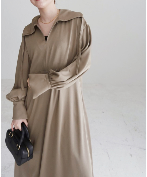 IENA（イエナ）の「ドロストカラー ワンピース（ワンピース）」 - WEAR