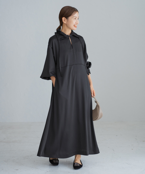 新品　IENA ワンピース IENA（イエナ）の「ドロストカラー ワンピース（ワンピース）」 - WEAR