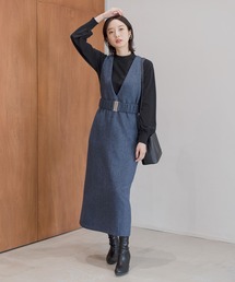 Andemiu | ヘリンボンVジャンスカ149954(ジャンパースカート)