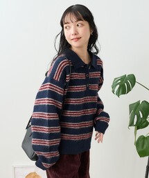 マルチカラー ニット プリーツ」に該当するニット/セーター