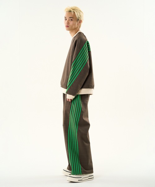 DISCOVERED（ディスカバード）の「CHECK BONDING LINE TRACK PANTS（その他パンツ・メンズ・ネイビー/キャメル・1/3）」の21枚目の写真